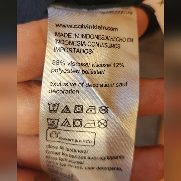 CALVIN KLEIN Black Midi Sleeveless Dress Size Small - Picture 10 of 11